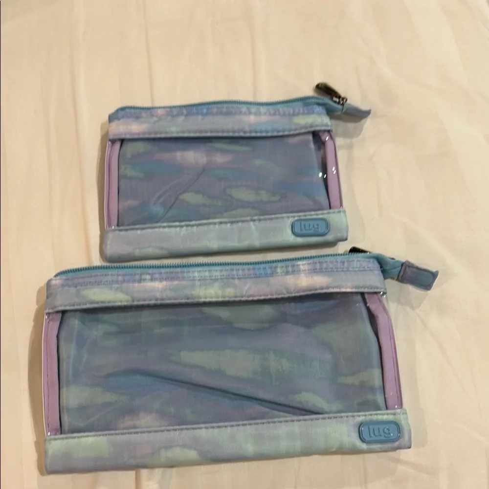 Lug Transport Pastel Blue and Lavender Pouch Duo